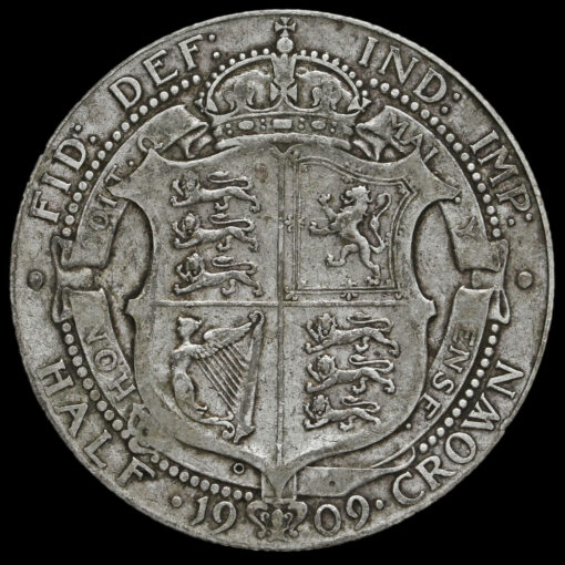 1909 Edward VII Silver Half Crown Reverse