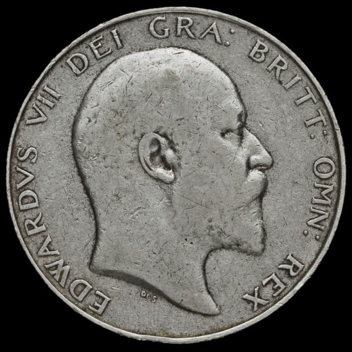 1910 Edward VII Silver Half Crown Obverse
