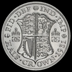 1931 George V Silver Half Crown Reverse