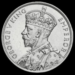 Mauritius 1934 George V Silver One Rupee Obverse
