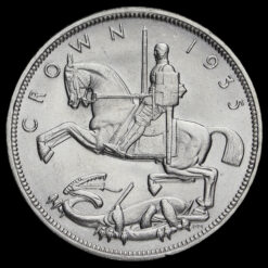 1935 King George V Rocking Horse Silver Jubilee Crown Reverse
