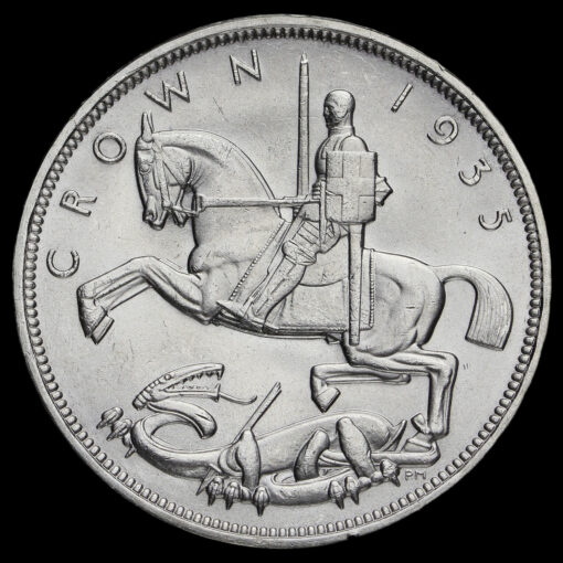 1935 King George V Rocking Horse Silver Jubilee Crown Reverse