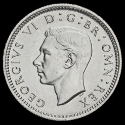 1945 George VI Silver Sixpence Obverse