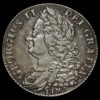 1745 George II Early Milled Silver Lima Shilling Obverse