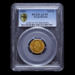 1801 George II Early Milled Gold Third Guinea