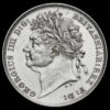 1821 George IV Milled Silver Shilling Obverse