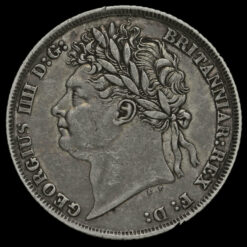 1824 George IV Milled Silver Shilling Obverse