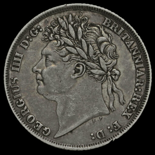 1824 George IV Milled Silver Shilling Obverse