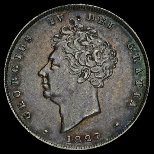 1827 George IV Milled Silver Shilling Obverse