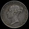 1858 Queen Victoria Young Head Silver Sixpence Obverse