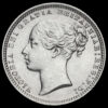 1874 Queen Victoria Young Head Silver Shilling Obverse