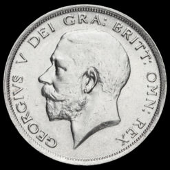 1915 George V Silver Half Crown Obverse