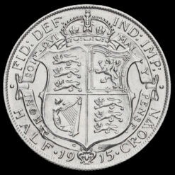 1915 George V Silver Half Crown Reverse