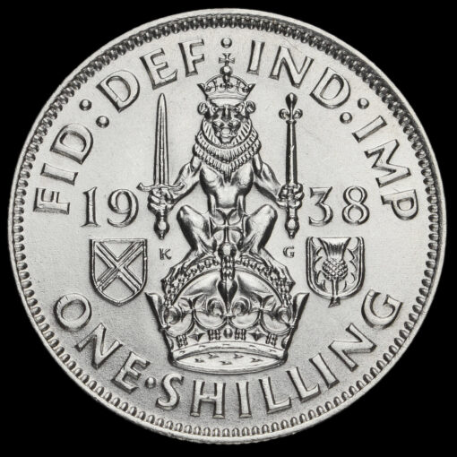1938 George VI Silver Scottish Shilling Reverse