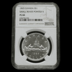 Canada 1965 Elizabeth II Silver Dollar