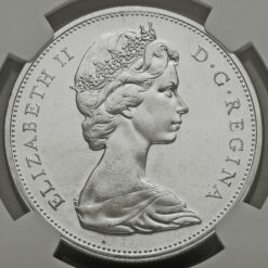 Canada 1965 Elizabeth II Silver Dollar Obverse