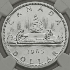 Canada 1965 Elizabeth II Silver Dollar Reverse