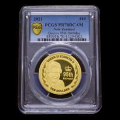 2021 Queen Elizabeth II 95th Birthday 1oz .9999 Gold Proof Ten Dollars Coin
