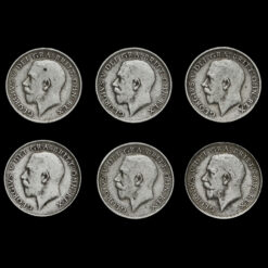 6 x George V Silver Sixpences Obverse