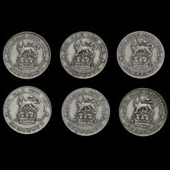 6 x George V Silver Sixpences Reverse