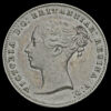 1859 Queen Victoria Young Head Silver Threepence Obverse