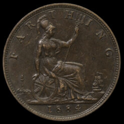1884 Queen Victoria Bun Head Farthing Reverse