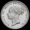 1887 Queen Victoria Young Head Silver Sixpence Obverse