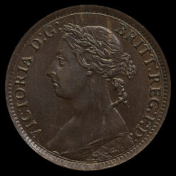 1895 Queen Victoria Veiled Head Farthing Obverse