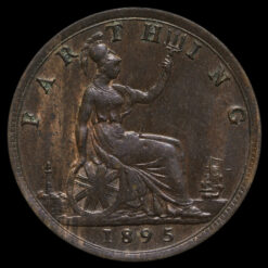 1895 Queen Victoria Veiled Head Farthing Reverse