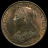 1901 Queen Victoria Veiled Head Penny Obverse