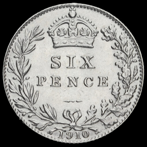 1910 Edward VII Silver Sixpence Reverse