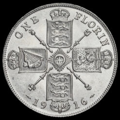 1916 George V Silver Florin Reverse
