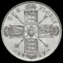 1917 George V Silver Florin Reverse