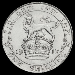 1917 George V Silver Shilling Reverse