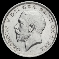 1918 George V Silver Half Crown Obverse