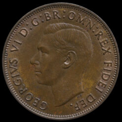 1951 George VI Penny Obverse