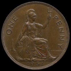 1951 George VI Penny Reverse