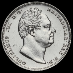 1835 William IV Milled Silver Sixpence Obverse