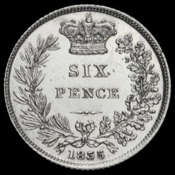 1835 William IV Milled Silver Sixpence Reverse