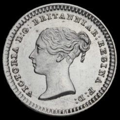 1838 Queen Victoria Young Head Silver Three-Halfpence Obverse