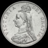 1889 Queen Victoria Jubilee Head Silver Double Florin Obverse