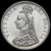 1889 Queen Victoria Jubilee Head Silver Double Florin Obverse