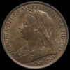 1898 Queen Victoria Veiled Head Penny Obverse