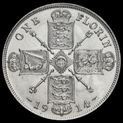 1914 George V Silver Florin Reverse