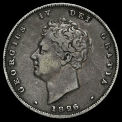 1826 George IV Milled Silver Shilling Obverse