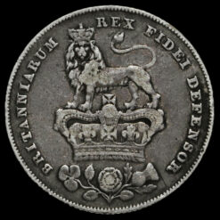 1826 George IV Milled Silver Shilling Reverse