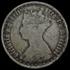 1856 Queen Victoria Gothic Florin Obverse
