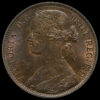 1861 Queen Victoria Bun Head Penny Obverse