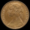 1874H Queen Victoria Bun Head Proof Penny Obverse