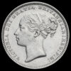 1880 Queen Victoria Young Head Silver Shilling Obverse